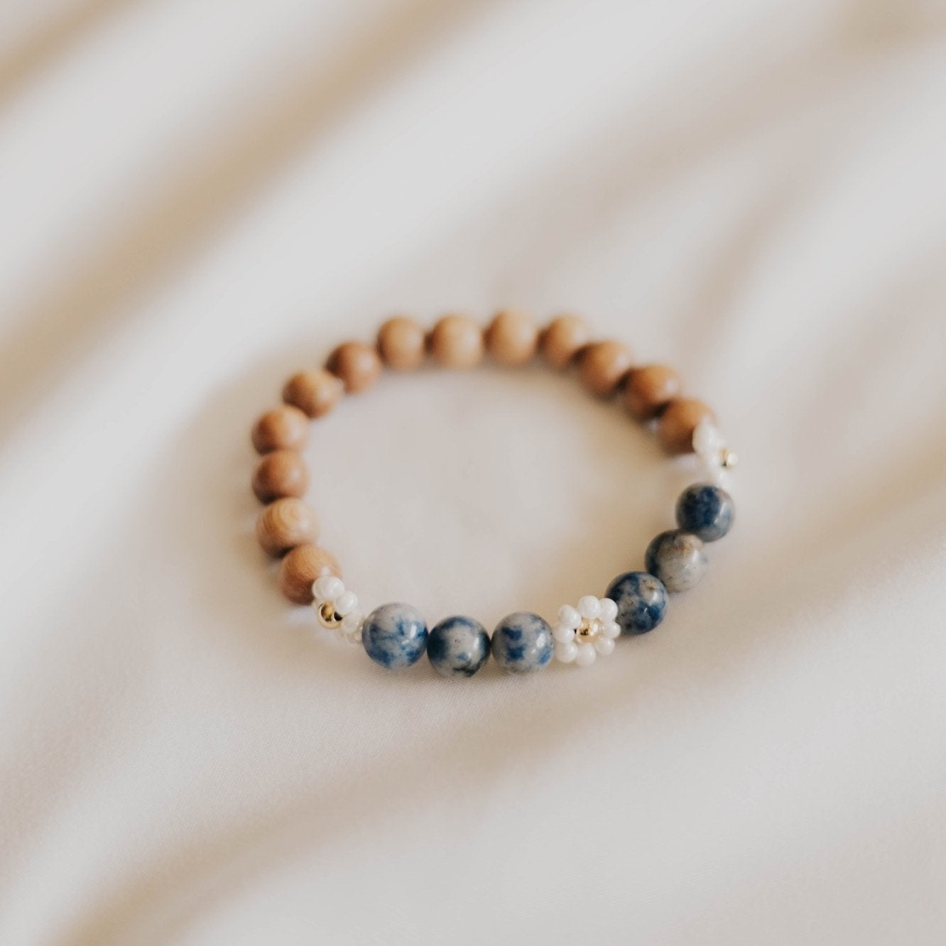 Blue Lapis Amber Bracelet - AMBEROSE JEWELRY