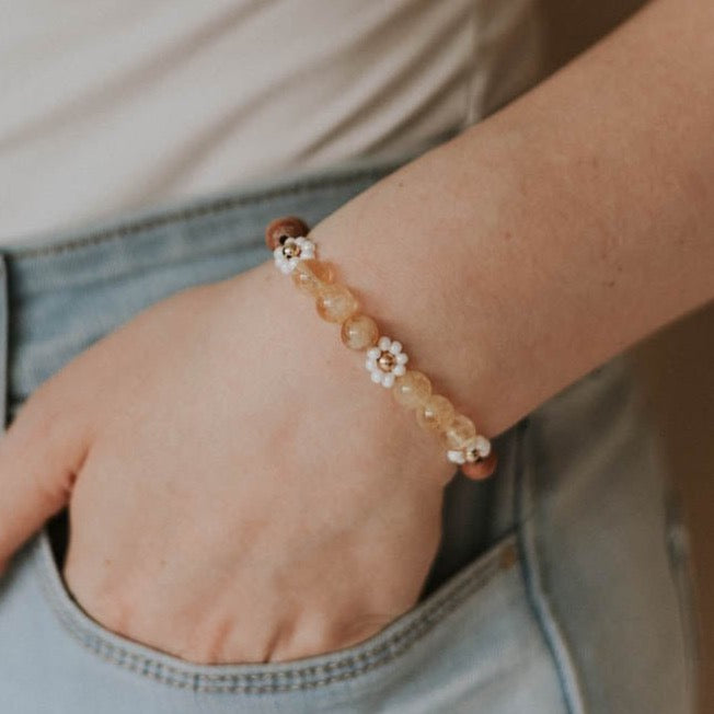 Citrine Amber Bracelet - AMBEROSE JEWELRY