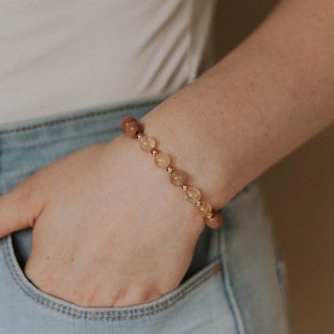 Citrine Indie Bracelet - AMBEROSE JEWELRY