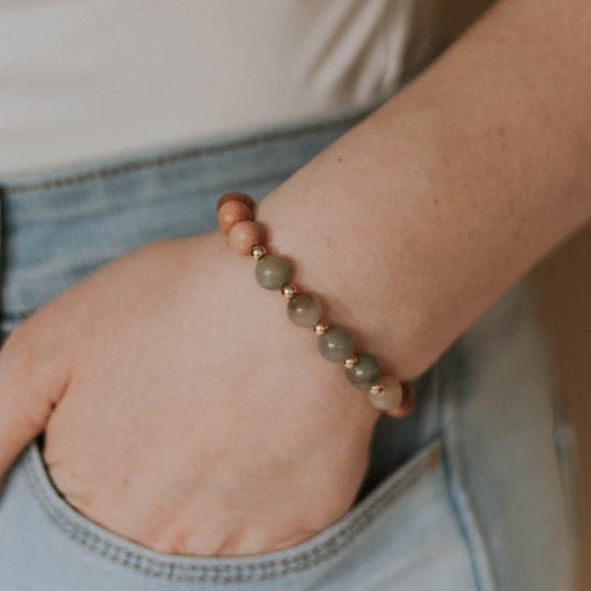 Jade Indie Bracelet - AMBEROSE JEWELRY