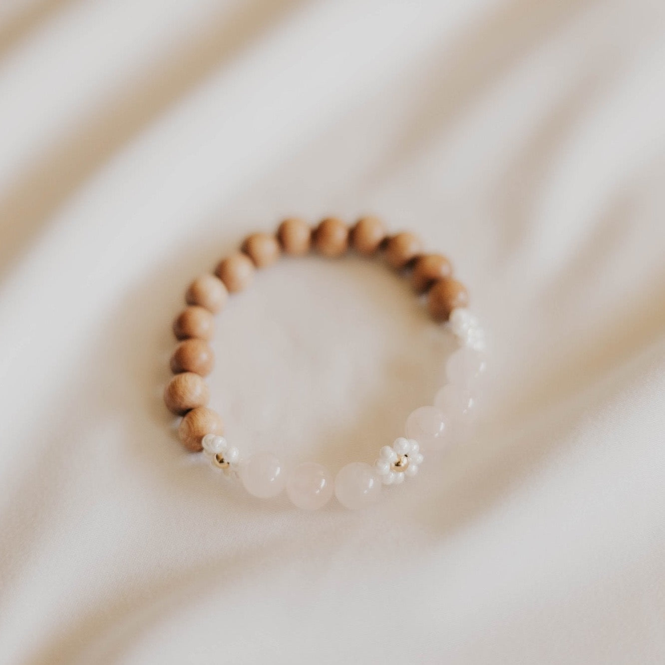 Rose Quartz Amber Bracelet - AMBEROSE JEWELRY