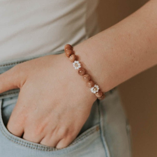 Sunstone Amber Bracelet - AMBEROSE JEWELRY