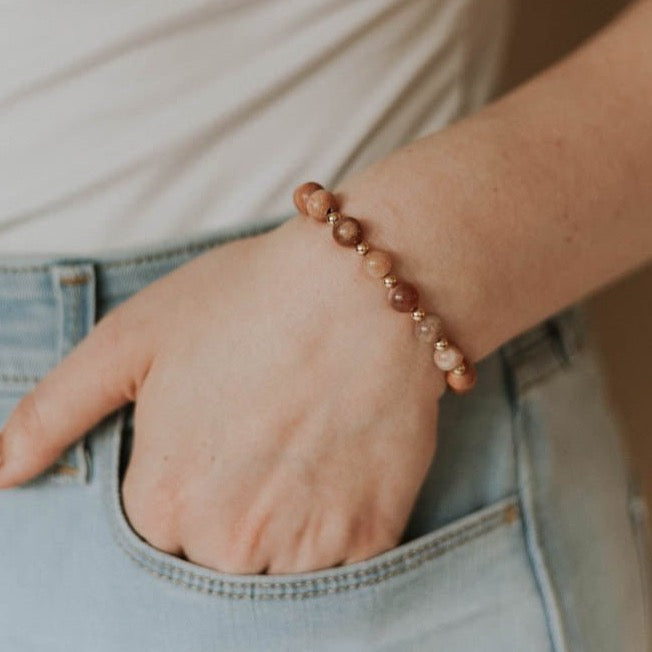 Sunstone Indie Bracelet - AMBEROSE JEWELRY